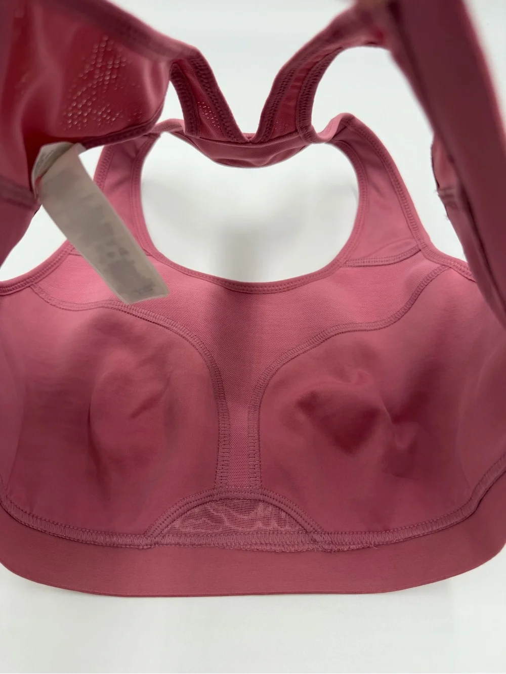 Nike Rose Pink Racerback Sports Bra with Swoosh Women Small